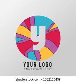 vector Illustration, Abstract letter Y, Colorfull Design.