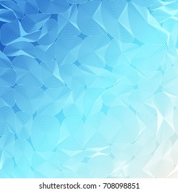 Vector illustration of abstract line pattern. White circles filled with lines. Repetitive pattern.