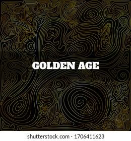 Vector illustration. Abstract linear wallpaper. Line art background.  Design template for poster, banner, social media, blog post, advertisement. Creative backdrop. 