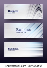 Vector illustration. Abstract lines. Set banner.