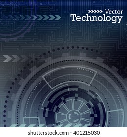 Vector illustration. Abstract lines. Technology.