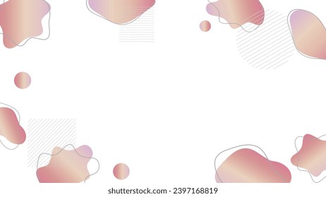 Ilustración vectorial de formas líquidas abstractas aisladas sobre fondo transparente con gradientes coloridos.
