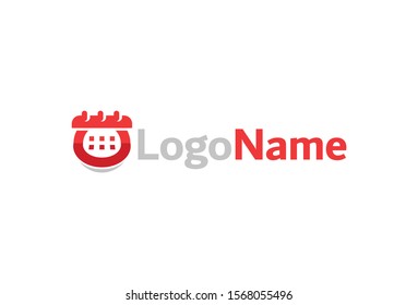 Vector illustration of abstract logo design. Isolated on white background.