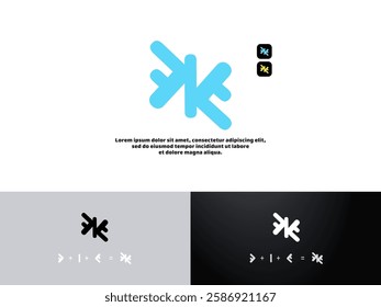 Vector illustration of abstract logo with explanation