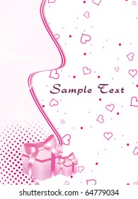 vector illustration of abstract love background