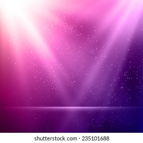 Vector  illustration Abstract magic violet light background. EPS 10