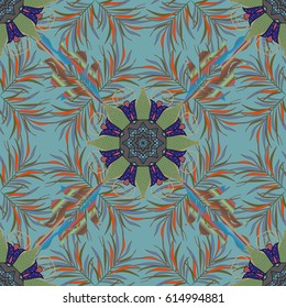 Vector illustration. Abstract Mandala on a background.