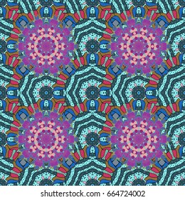 Vector illustration. Abstract Mandala on a background.