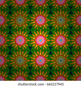 Vector illustration. Abstract Mandala on a background.