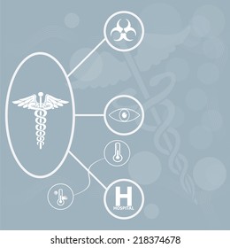 Vector illustration of abstract medical background .eps10