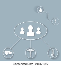 Vector illustration of abstract medical background .eps10