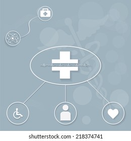 Vector illustration of abstract medical background .eps10