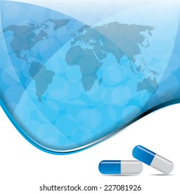 Vector illustration of abstract medical background .eps10