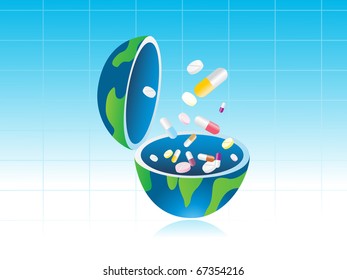 vector illustration of abstract medical background