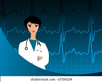 vector illustration of abstract medical background