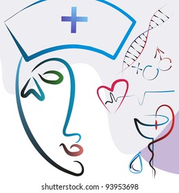 vector illustration of abstract medical background