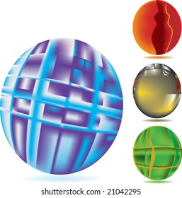 Vector illustration for abstract mesh sphere