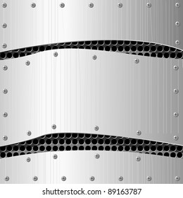 Vector  illustration of abstract  metal background