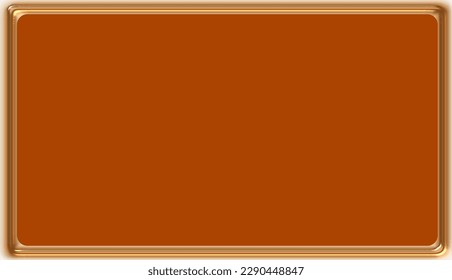 Vector illustration of abstract metal frame and blank board for message or marketing text