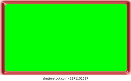 Vector illustration of abstract metal frame and blank board for message or marketing text