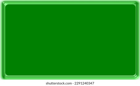 Vector illustration of abstract metal frame and blank board for message or marketing text