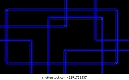 Vector illustration of abstract metal frame 