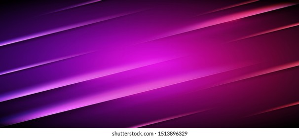 Vector Illustration Abstract Minimal Geometric Background. Dynamic Line Composition.