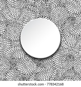 Vector illustration of abstract modern hand drawn background.
