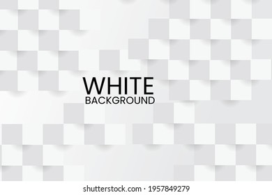 Vector illustration of Abstract modern square background. White and grey geometric texture. Perfect for backgrounds for magazine cover, Banner, Poster, Wallpaper.
