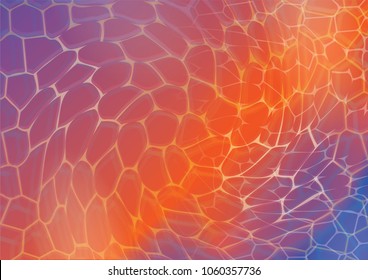 Vector illustration. Abstract molten lava or fire texture. Fire funnel. Burn flame. Plasma explosion effect.  Space for text or object. 