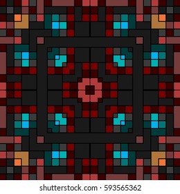 vector illustration abstract mosaic blocks of colored squares