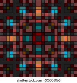 vector illustration abstract mosaic blocks of colored squares