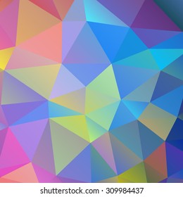 Vector illustration of an abstract mosaic of triangles.