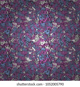Vector illustration. Abstract motif background. Ultrafashionable fabric pattern.