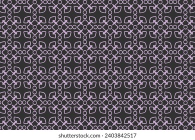 Vector illustration of an abstract motif pattern composed of several lines into one unit.