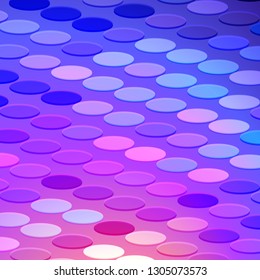 Vector illustration of abstract multicolored geometric ornamental background from isolated small circles. Bright colorful mosaic for your design. - Vector graphics