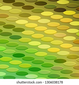 Vector illustration of abstract multicolored geometric ornamental background from isolated small circles. Bright colorful mosaic for your design. - Vector graphics