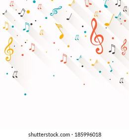 Vector Illustration of an Abstract Music Background 