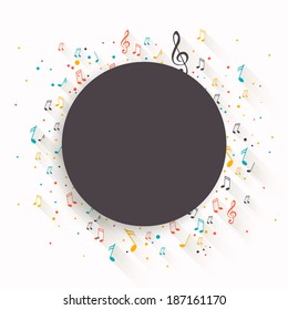 Vector Illustration of an Abstract Music Background