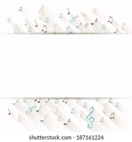 Vector Illustration of an Abstract Music Background