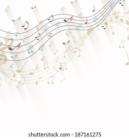 Vector Illustration of an Abstract Music Background