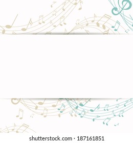 Vector Illustration of an Abstract Music Background
