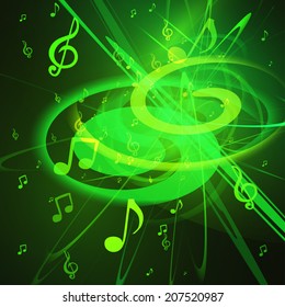 Vector Illustration of an Abstract Music Background