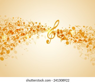 Vector illustration of an abstract music background