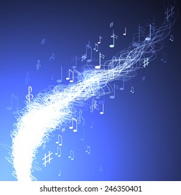 Vector illustration  abstract music background