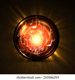 Vector illustration  abstract music background