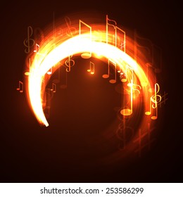 Vector illustration  abstract music background