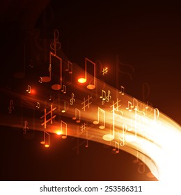 Vector illustration  abstract music background