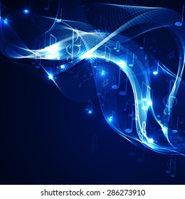 Vector illustration abstract music background