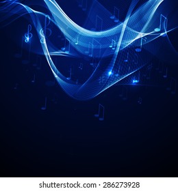 Vector illustration abstract music background